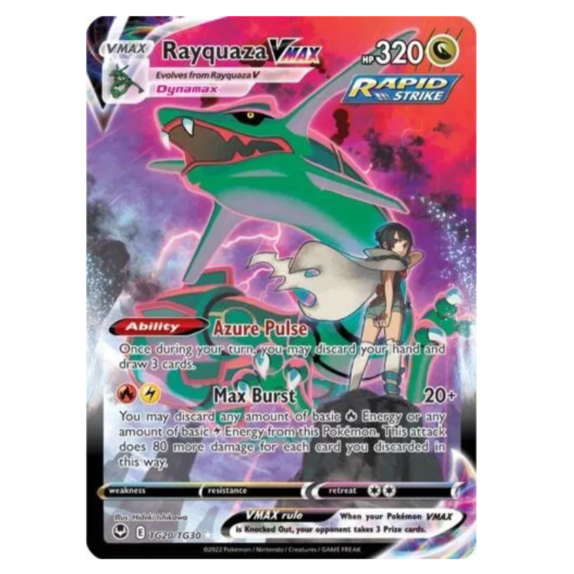 Pokemon TCG Rayquaza VMAX Silver Tempest TG20/TG30
