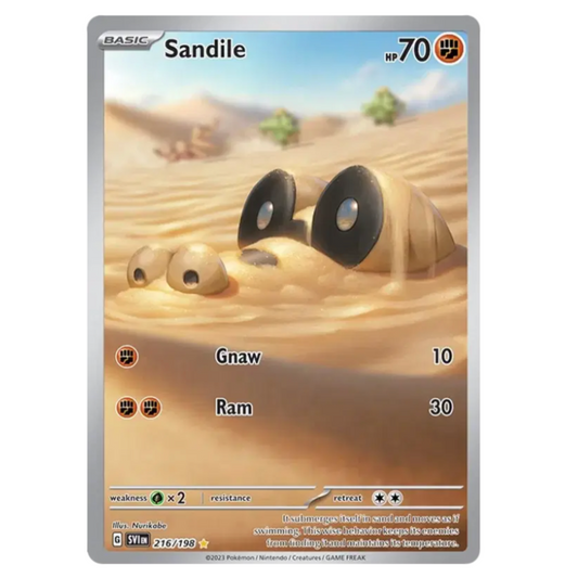 Pokemon TCG Sandile Scarlet & Violet 216/198