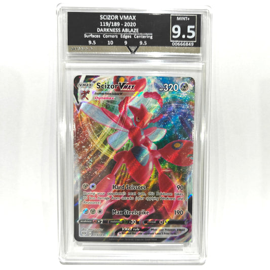Pokemon TCG Scizor VMAX Darkness Ablaze 119/189 (Get Graded 9.5)