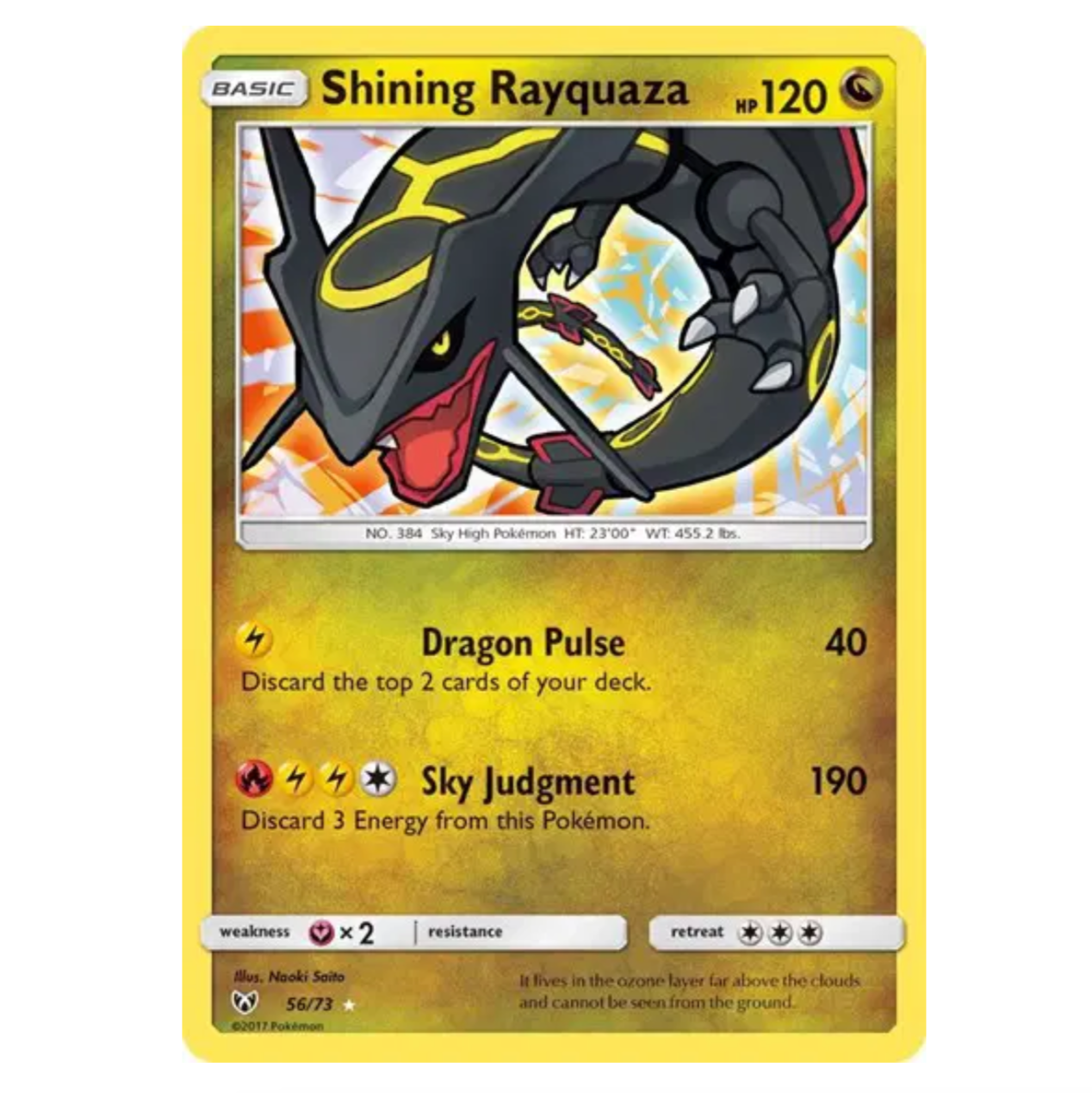 Pokemon TCG Shining Rayquaza Shining Legends 56/73