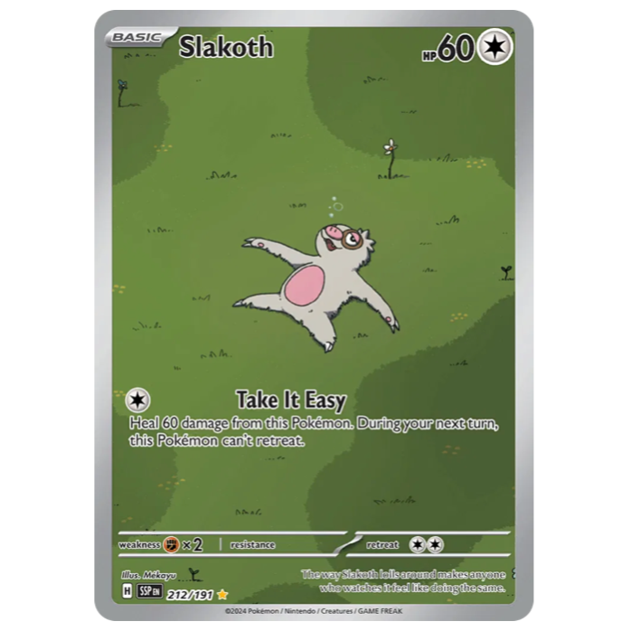 Pokemon TCG Slakoth Surging Sparks 212/191