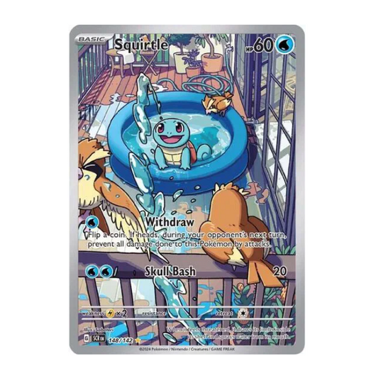 Pokemon TCG Squirtle Stellar Crown 148/142.