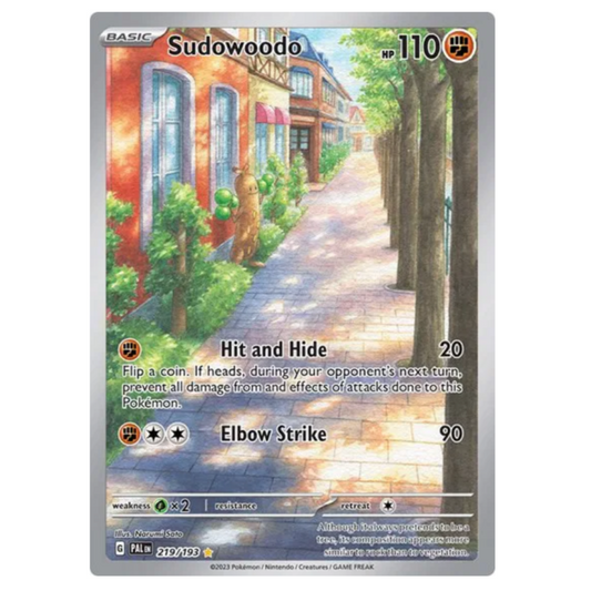 Pokemon TCG Sudowoodo Paldea Evolved 219/193