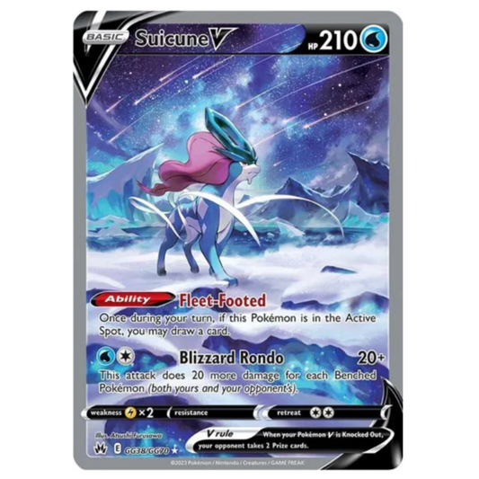 Pokemon TCG Suicune V Crown Zenith GG38/GG70