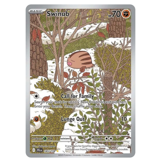 Pokemon TCG Swinub Journey Together 165/159