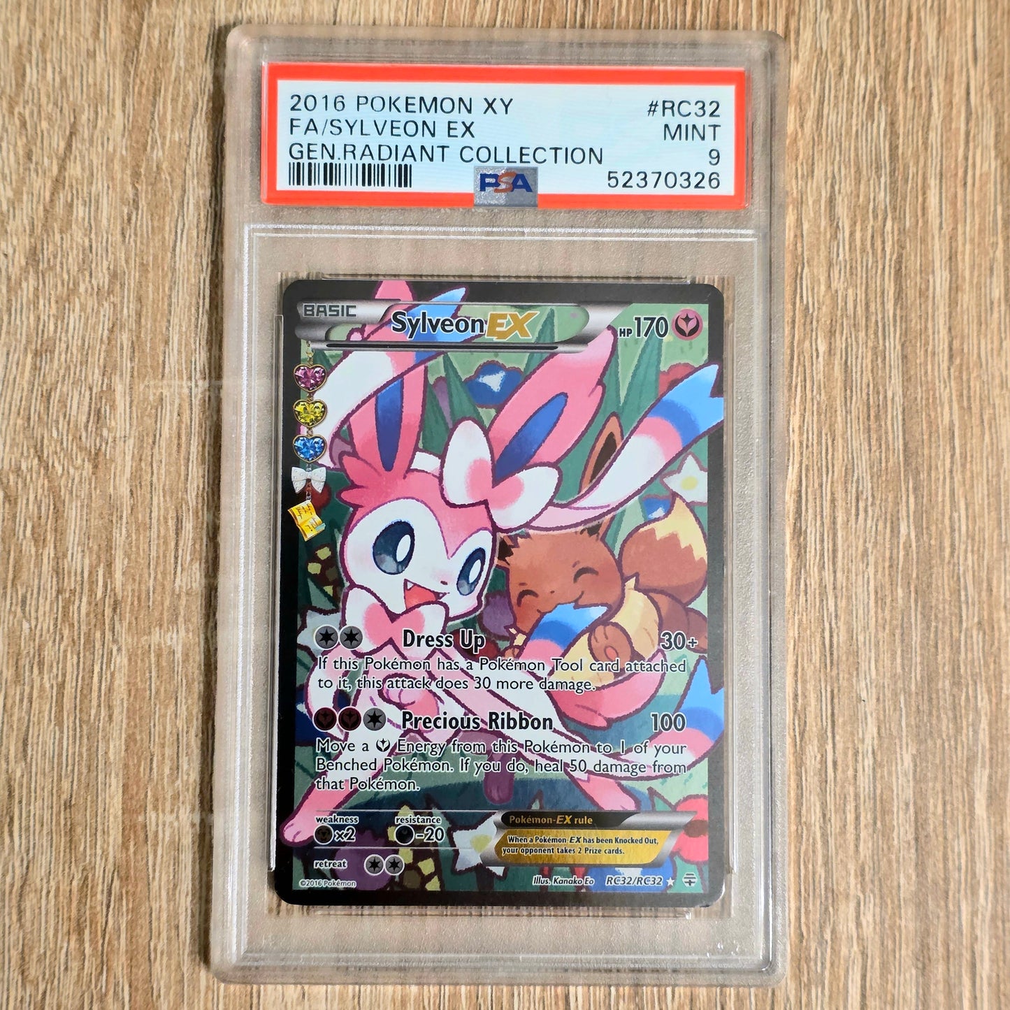 Pokemon TCG Sylveon EX Generations RC32/RC32 (PSA 9)