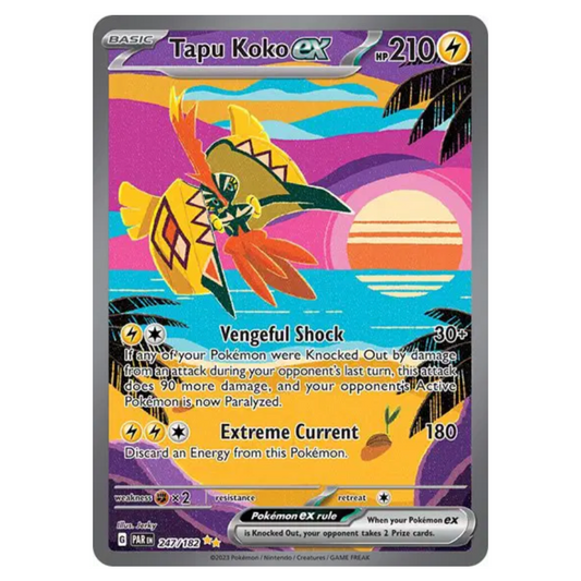Pokemon TCG Tapu Koko ex Paradox Rift 247/182