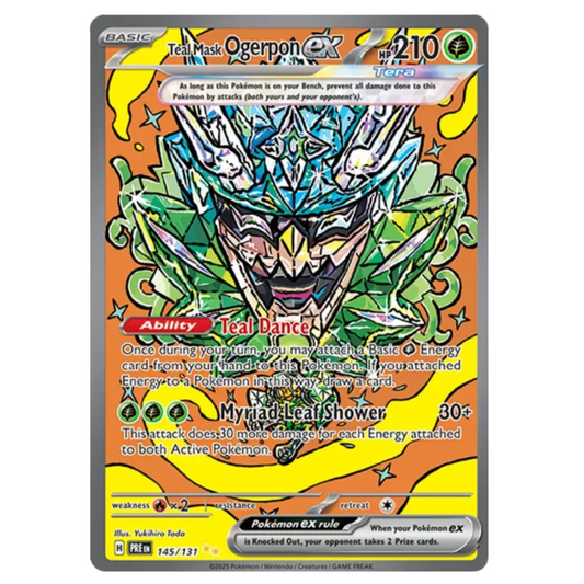 Pokemon TCG Teal Mask Ogerpon ex Prismatic Evolutions 145/131
