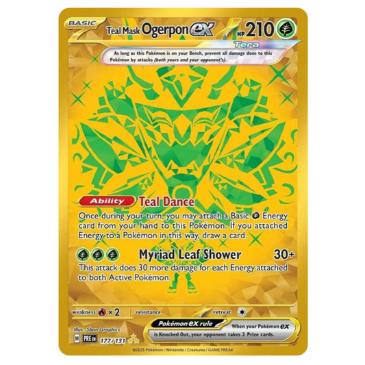 Pokemon TCG Teal Mask Ogerpon ex Prismatic Evolutions 177/131