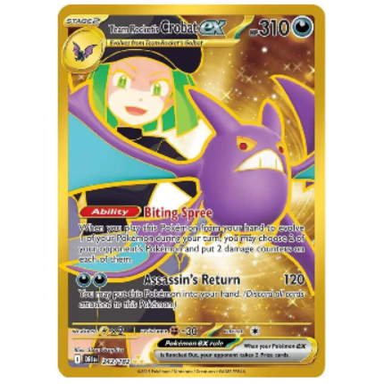 Pokemon TCG Team Rocket's Crobat ex Destined Rivals 242/182