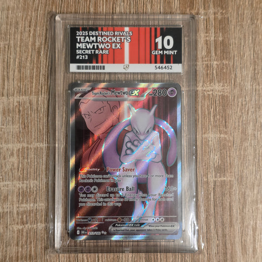 Pokemon TCG Team Rocket's Mewtwo EX Destined Rivals 213/182 (Ace 10)