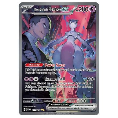 Pokemon TCG Team Rocket's Mewtwo ex Destined Rivals 231/182
