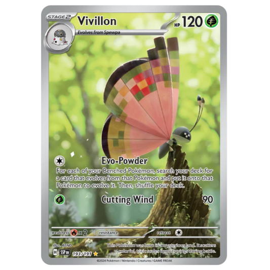 Pokemon TCG Vivillon Surging Spakrs 193/191