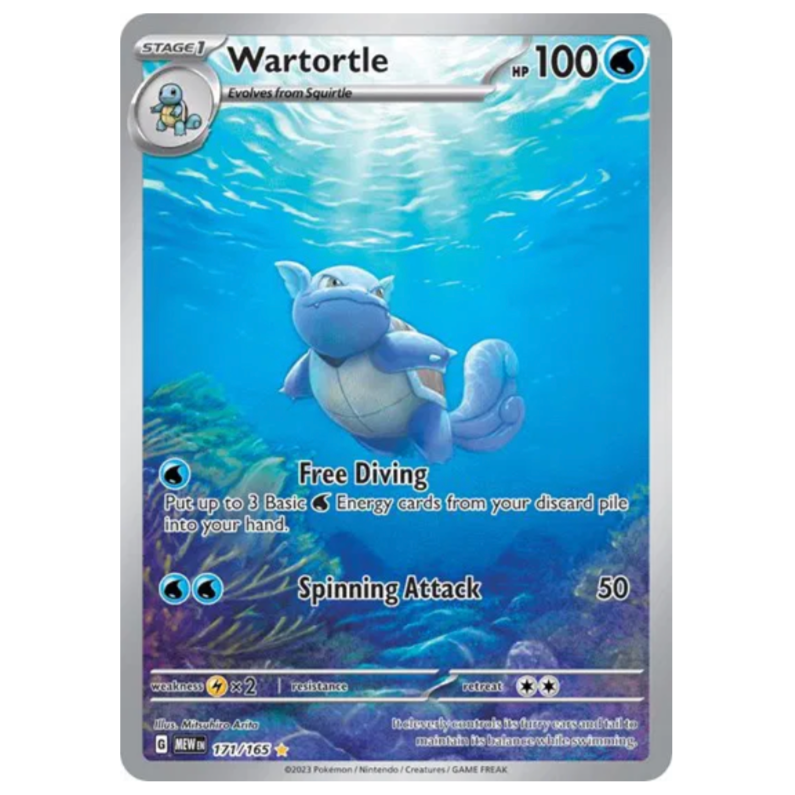 Pokemon TCG Wartortle 151 171/165