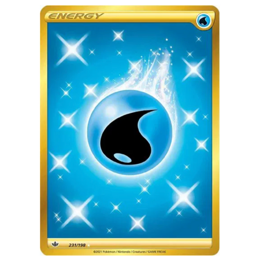 Pokemon TCG Water Energy Gold Chilling Reign 231/198