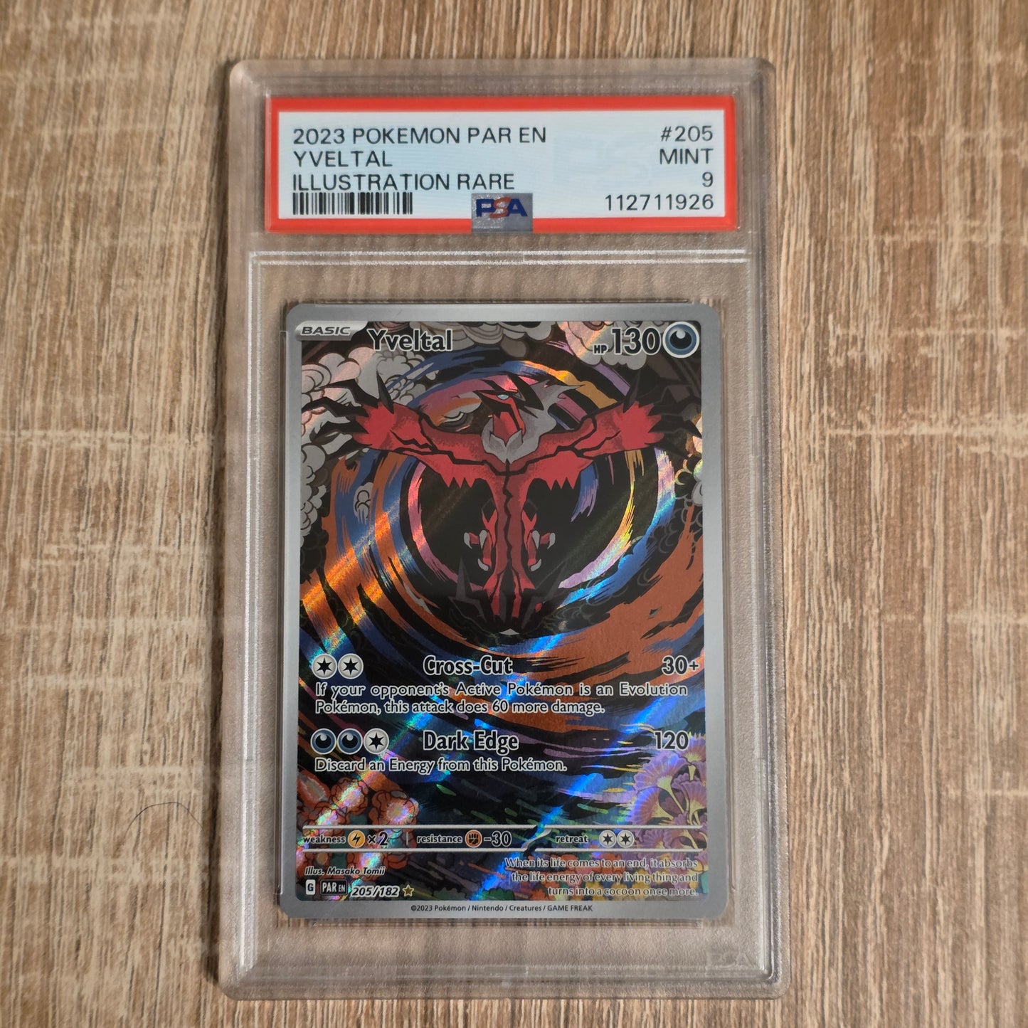 Pokemon TCG Yveltal Paradox Rift 205/182 (PSA 9)