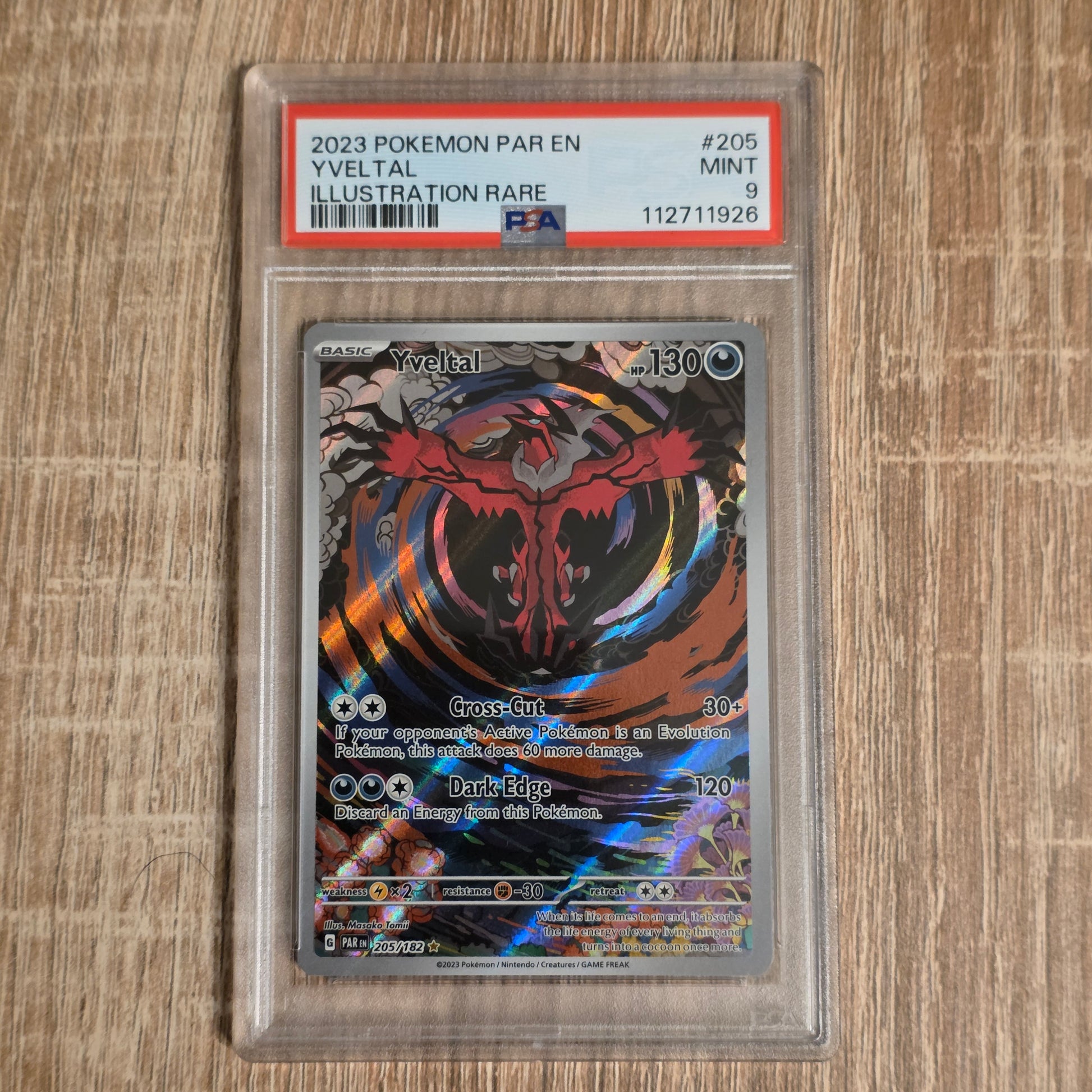 Pokemon TCG Yveltal Paradox Rift 205/182 (PSA 9)