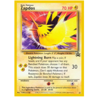 Pokemon TCG Zapdos Black Star Promo #23
