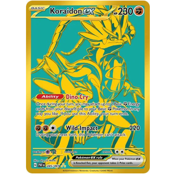 Pokemon TCG koraidon ex Paldean Fates 245/091