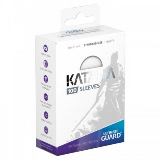Ultimate Guard Katana Sleeves Standard Size (100) Transparent