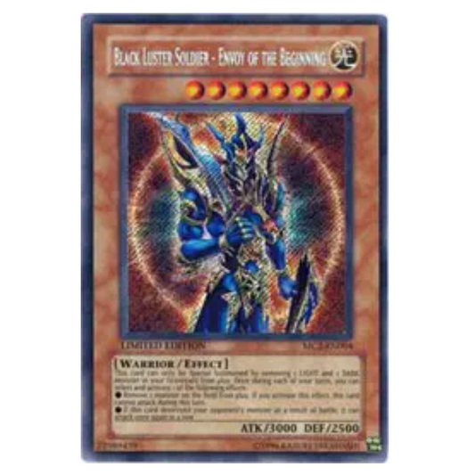 Yu-Gi-Oh! TCG Black Luster Soldier - Envoy of the Beginning *Secret Rare* Limited Edition MC2-EN004