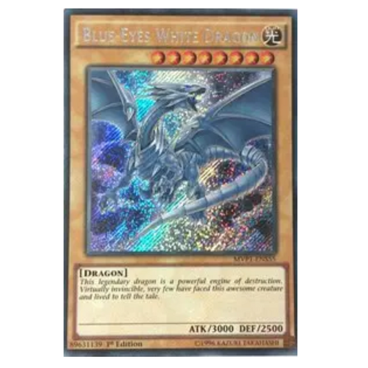 Yu-Gi-Oh! TCG Blue-Eyes White Dragon *Secret Rare* MVP1-ENS55