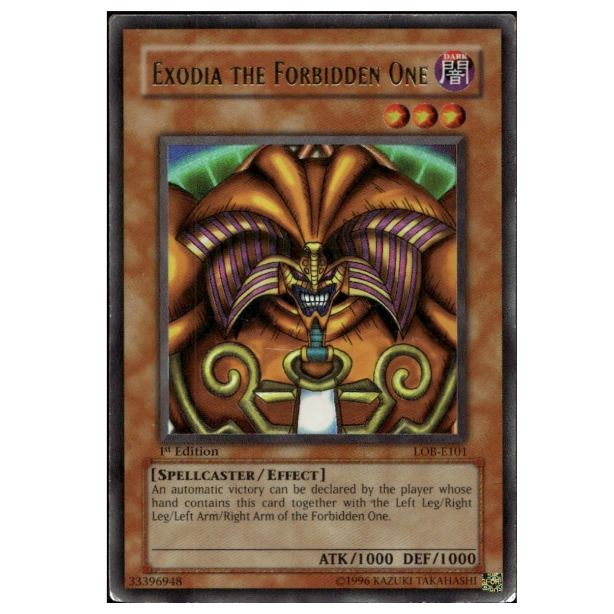 Yu-Gi-Oh! TCG Exodia the Forbidden One *Ultra Rare* LOB-E101