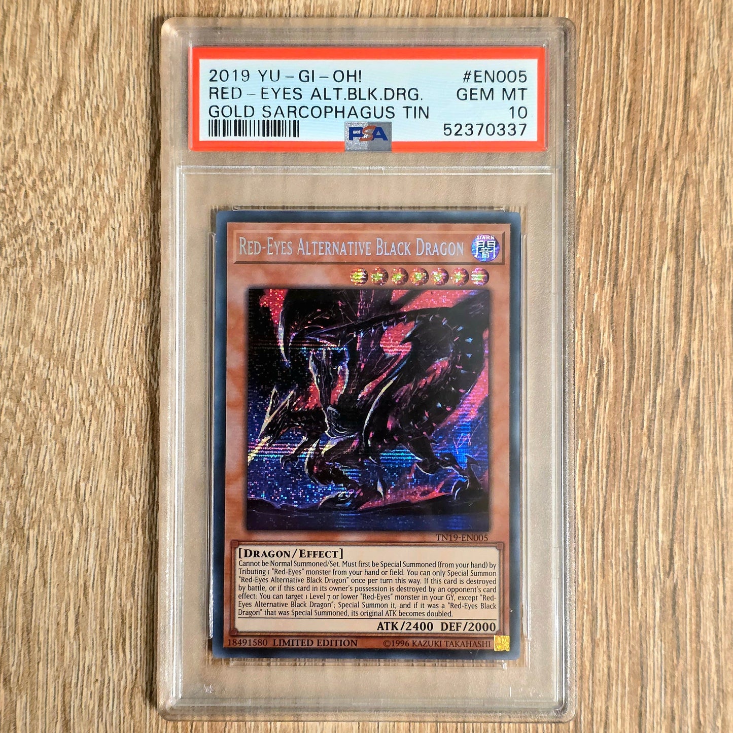 Yu-Gi-Oh! TCG Red-Eyes Alternative Black Dragon *Secret Rare* TN19-EN005 (PSA 10)