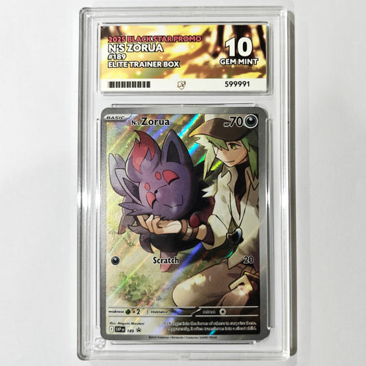 Pokemon TCG N's Zorua Journey Together 189 Promo ACE 10